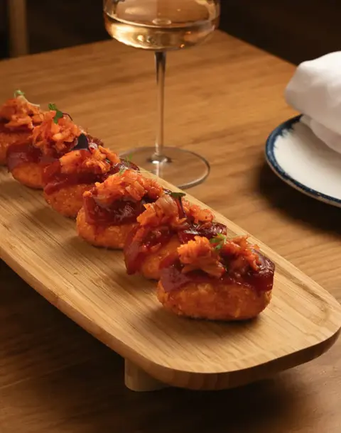 Croquetas. Empanado fino